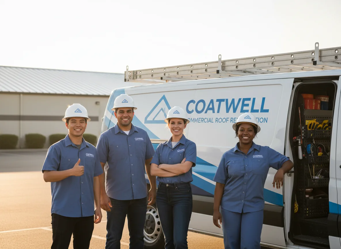 Commercial roof coating company in Elwin, IL